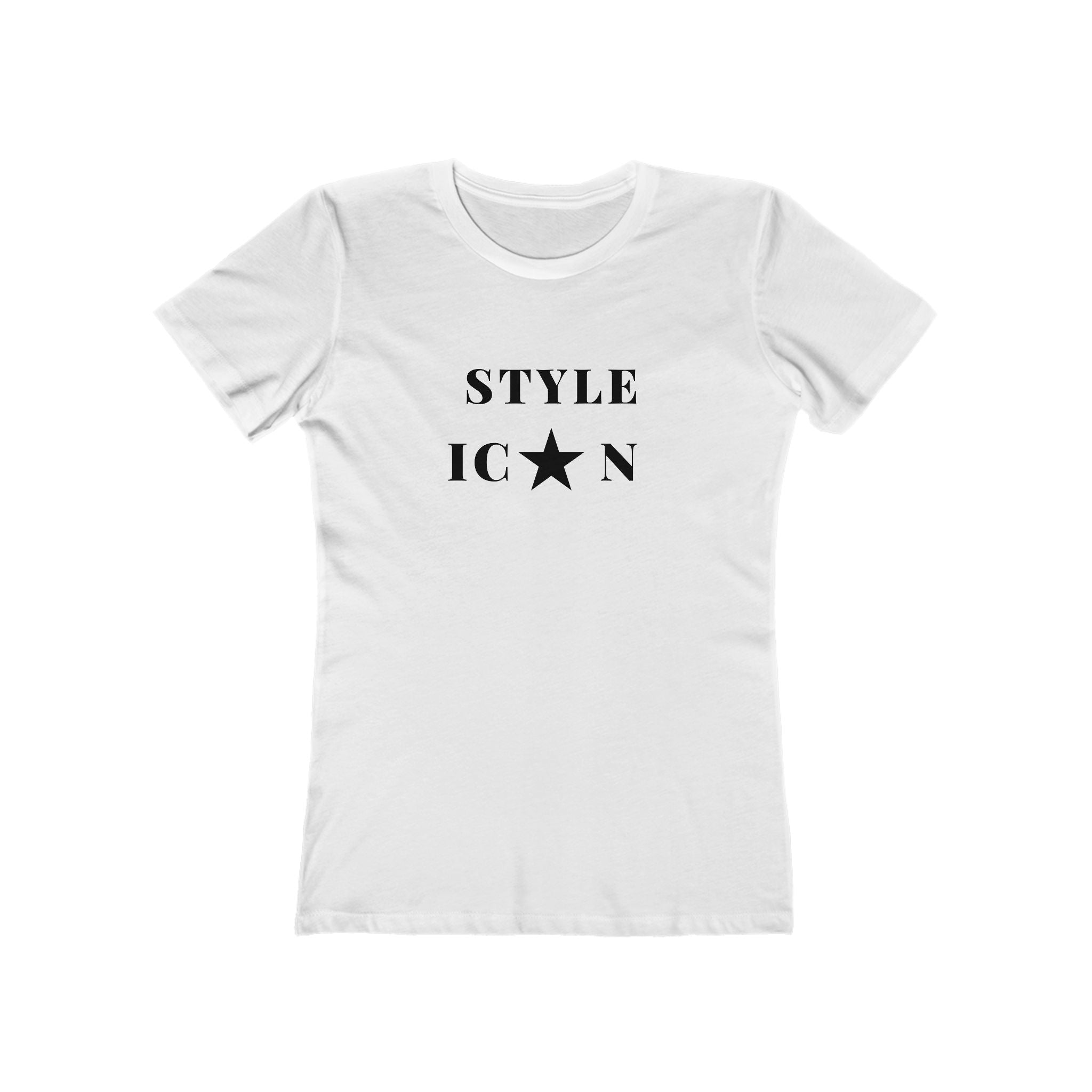 Style Icon Tee — Women’s Boyfriend Fit Graphic T-Shirt